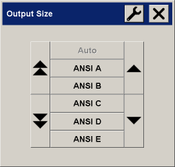 output size menu