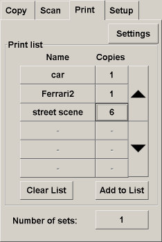 print tab
