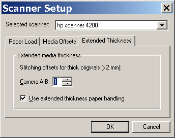 scanner extended thickness