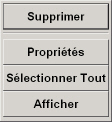 menu des proprits des fichiers de la liste