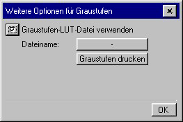 Dialogfeld Weitere Optionen für Graustufen