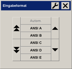 Menü Eingabeformat