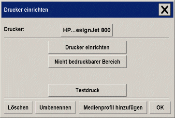 Dialogfeld Drucker einrichten