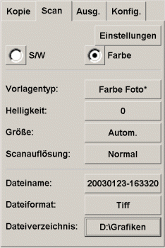 Dialogfeld In Datei scannen
