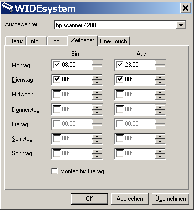 WIDEsystem-Zeitverwaltung