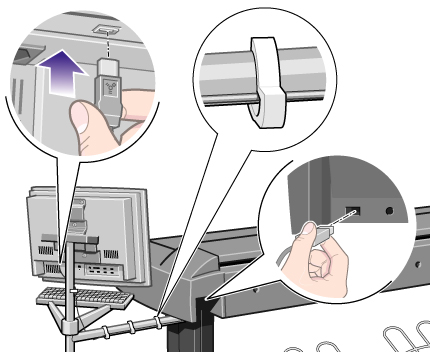 touch screen to scanner FireWire connection