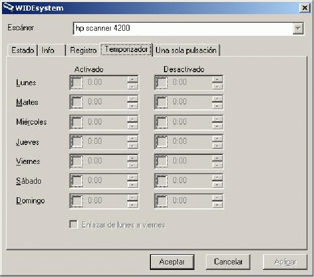 gestión del tiempo WIDEsystem