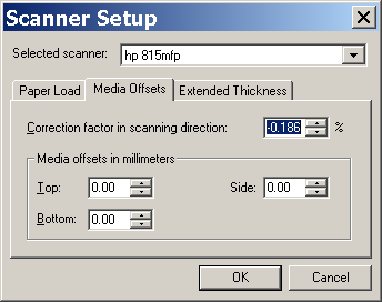 scanner media offset