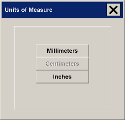 units of measure options