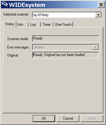 WIDEsystem scanner information