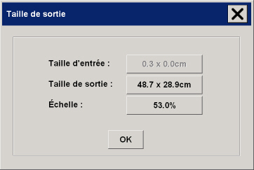 taille de sortie des fichiers de la liste