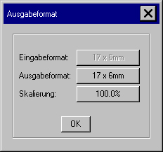Ausgabeformat für Listendateien