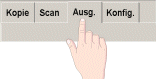 Auswahl der Registerkarte Ausgabe