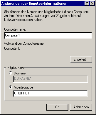 Dialogfeld Status von LAN-Verbindung 