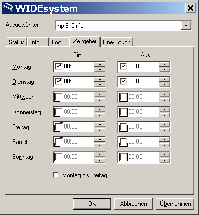 WIDEsystem-Zeitverwaltung