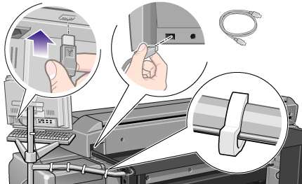 FireWire-Verbindung zwischen Touch Screen und Scanner