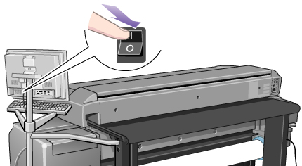 power on touch screen