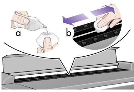 clean glass with cloth
