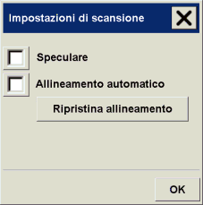 riquadro impostazioni di copia