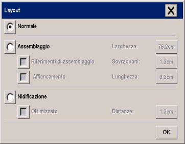 selezione di layout nidificazione