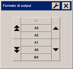 menu Formato di output