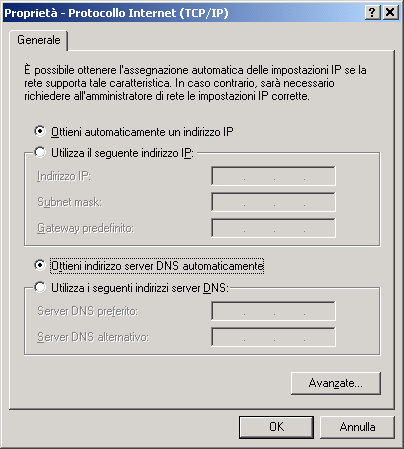 finestra di dialogo protocollo internet (TCP/IP)