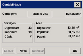caixa de diálogo configuração de conta