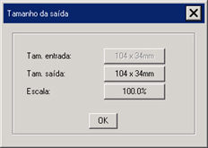 tamanho da saída da lista de arquivos