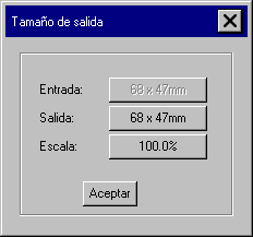 tamaño de la salida del archivo de la lista