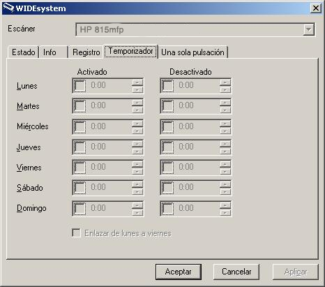 Gestión del tiempo WIDEsystem