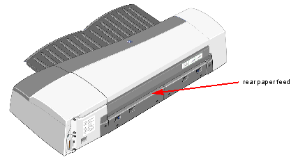 rear view of printer