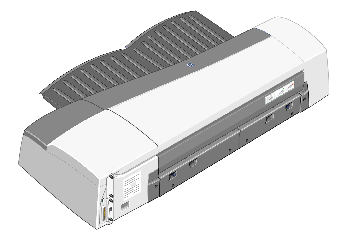 rear view of printer
